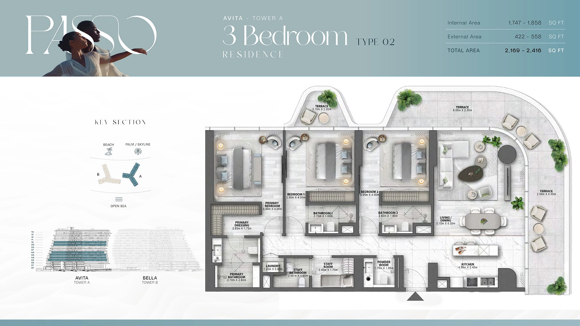 3 BR - Type A